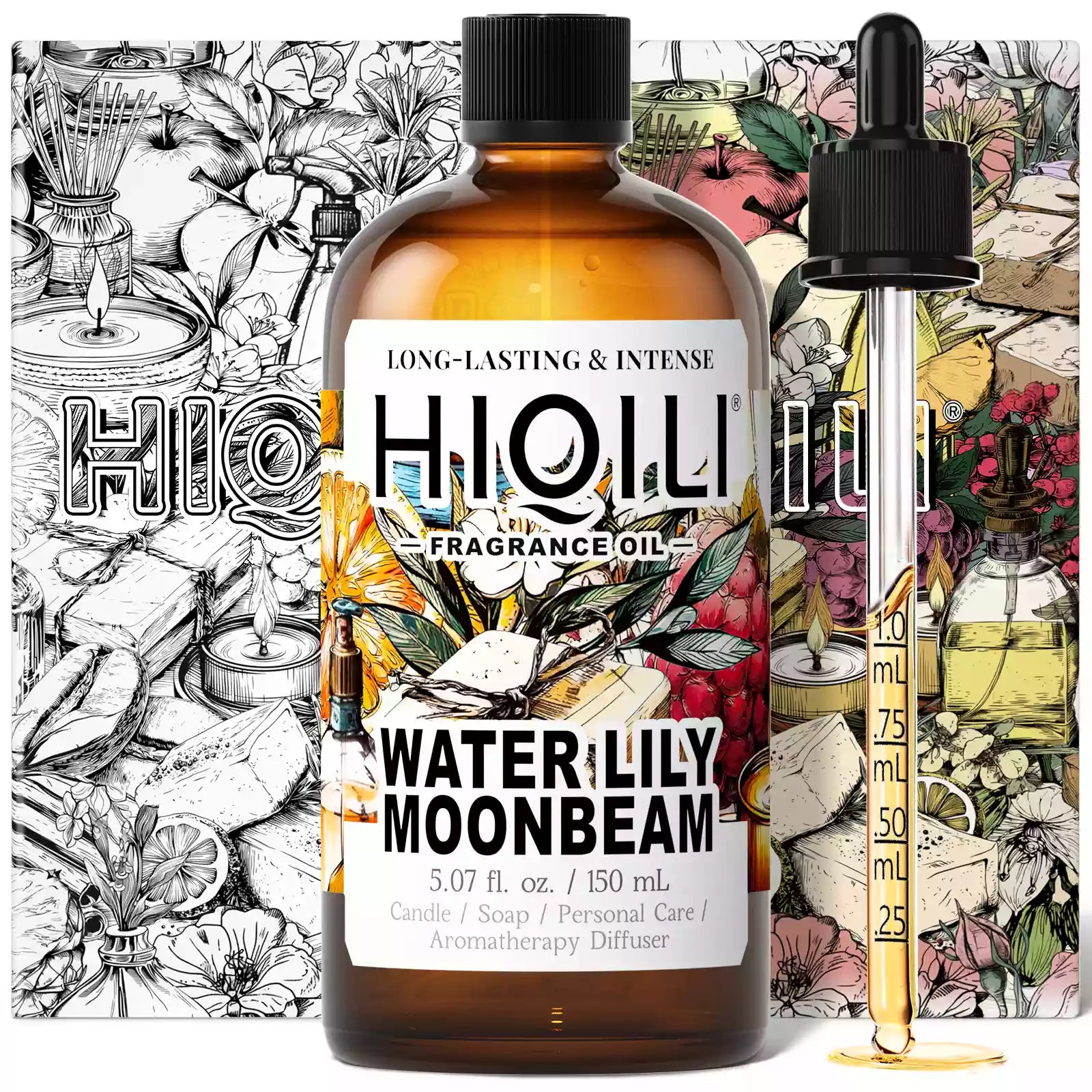 HIQILI Water Lily Moonbeam Fragrance Oil 5.07 fl. oz. / 150 mL