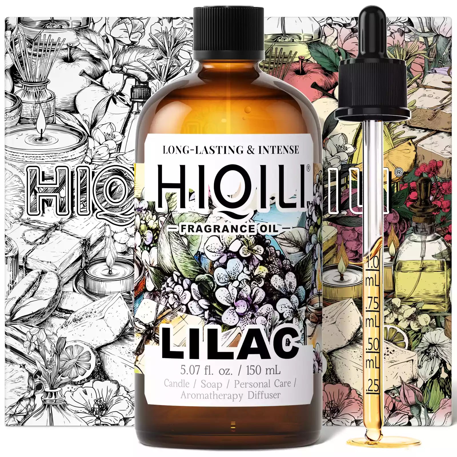 HIQILI Lilac Fragrance Oil 5.07 fl. oz. / 150 mL