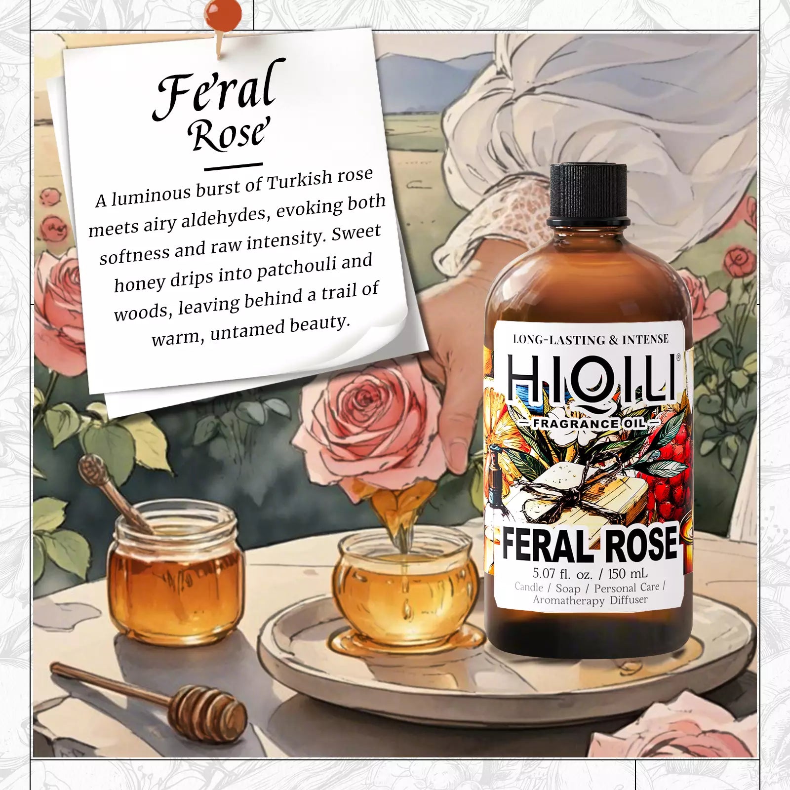 HIQILI Feral Rose Fragrance Oil