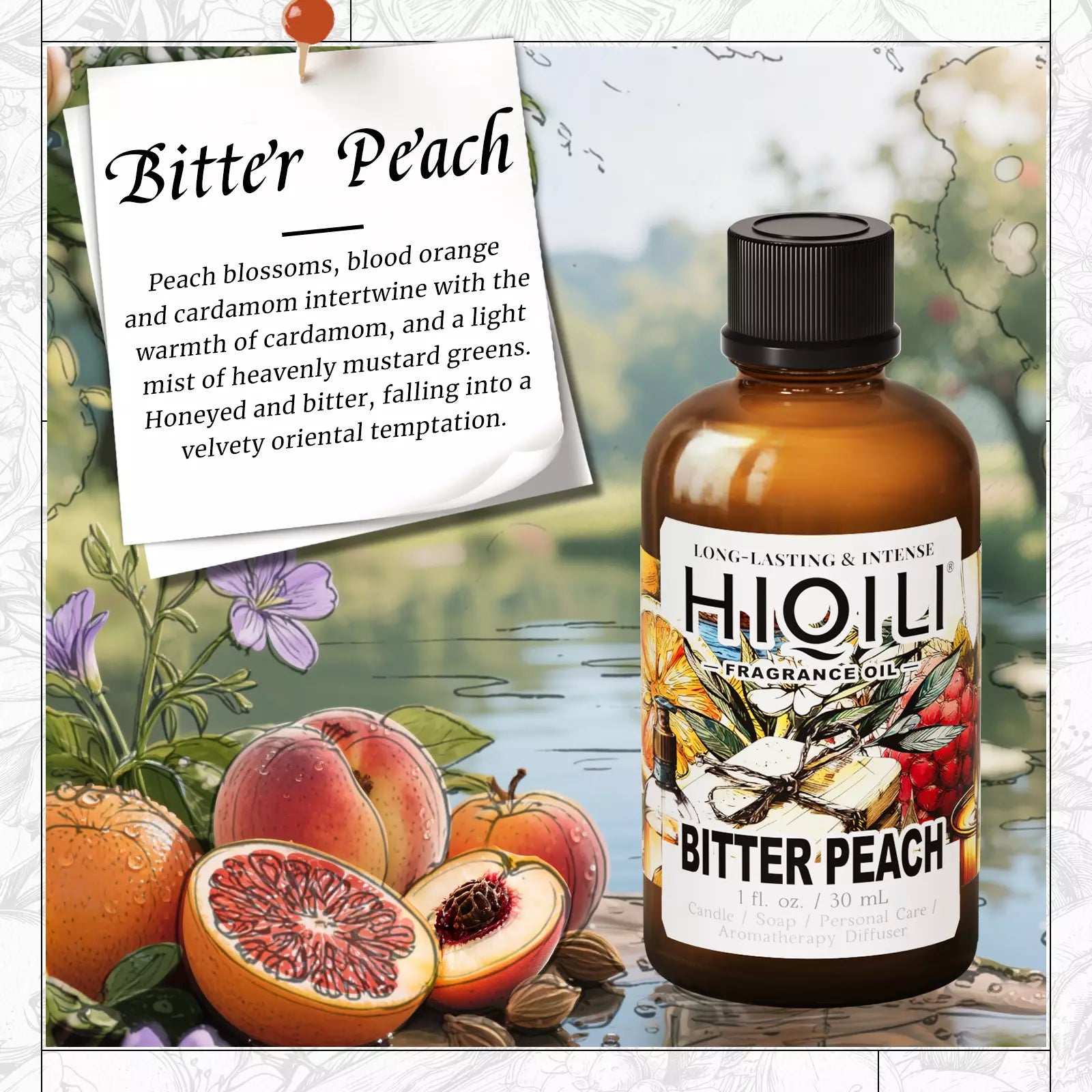 HIQILI Bitter Peach Fragrance Oil