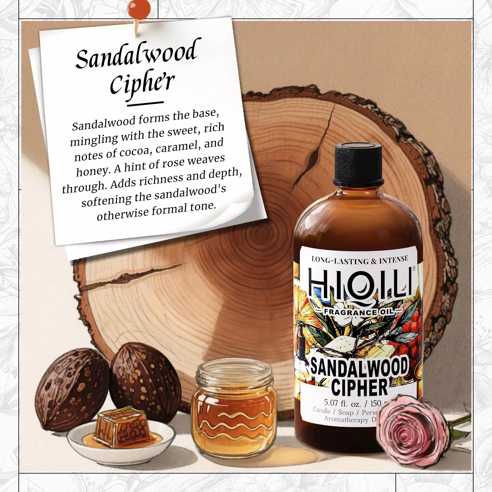 Sandalwood Cipher Fragrance Oil