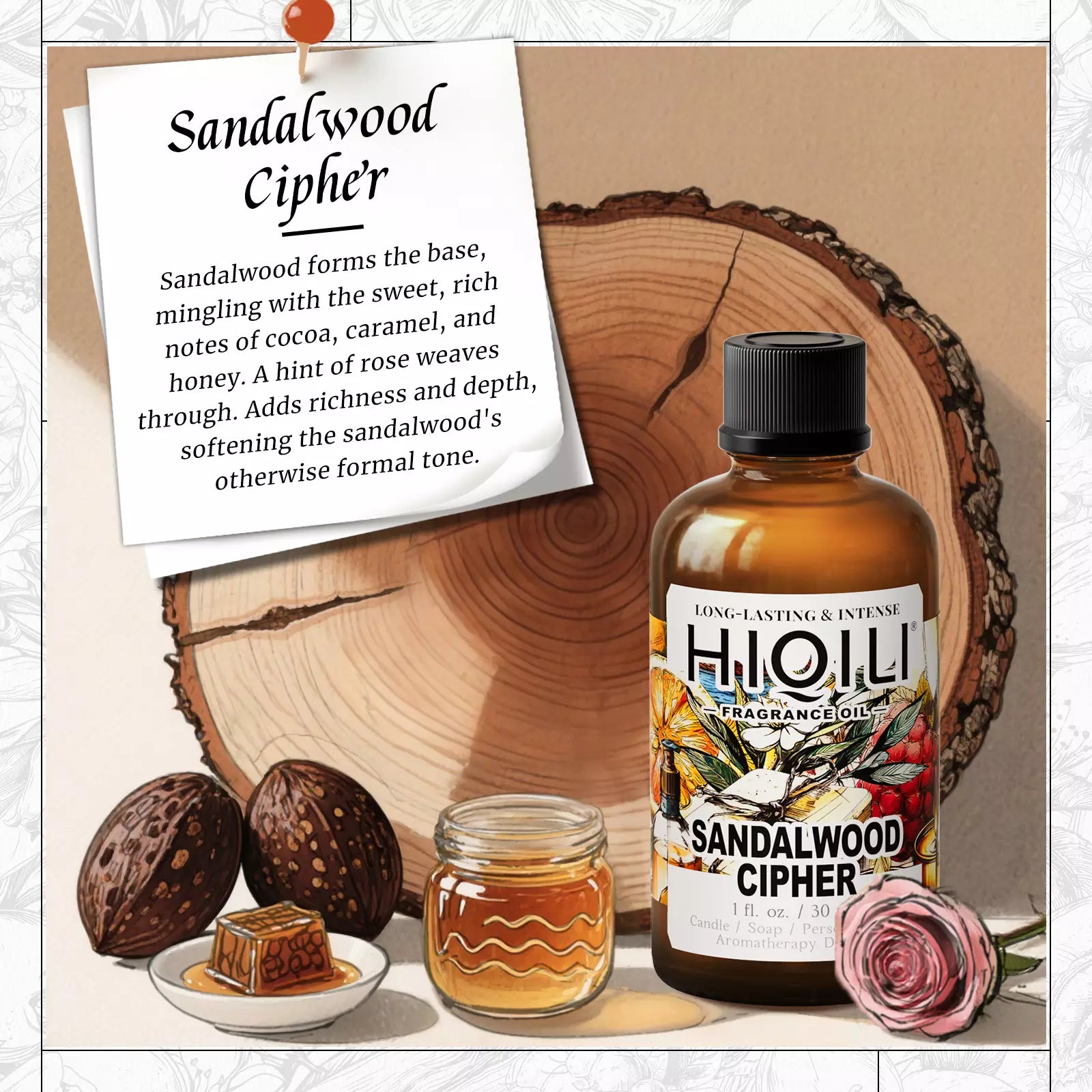 Sandalwood Cipher Fragrance Oil