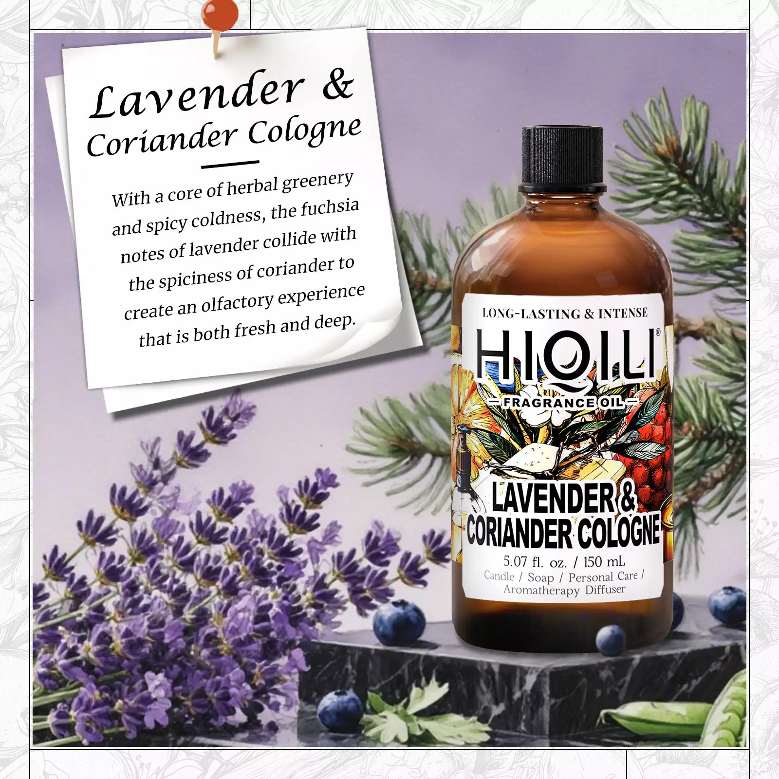 Lavender & Coriander Cologne Fragrance Oil