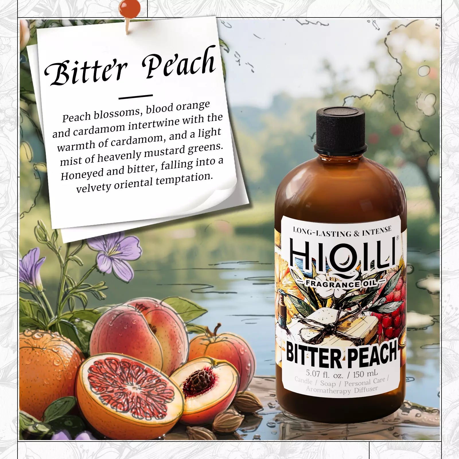 HIQILI Bitter Peach Fragrance Oil