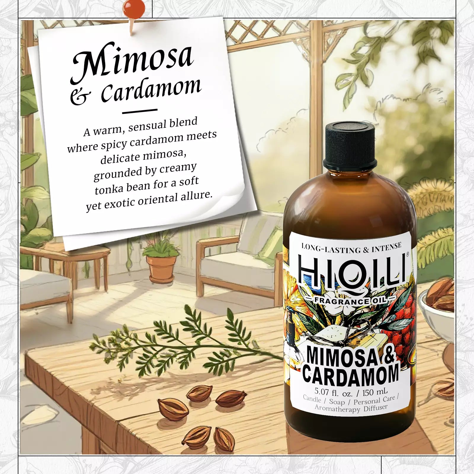 Mimosa & Cardamom Fragrance Oil