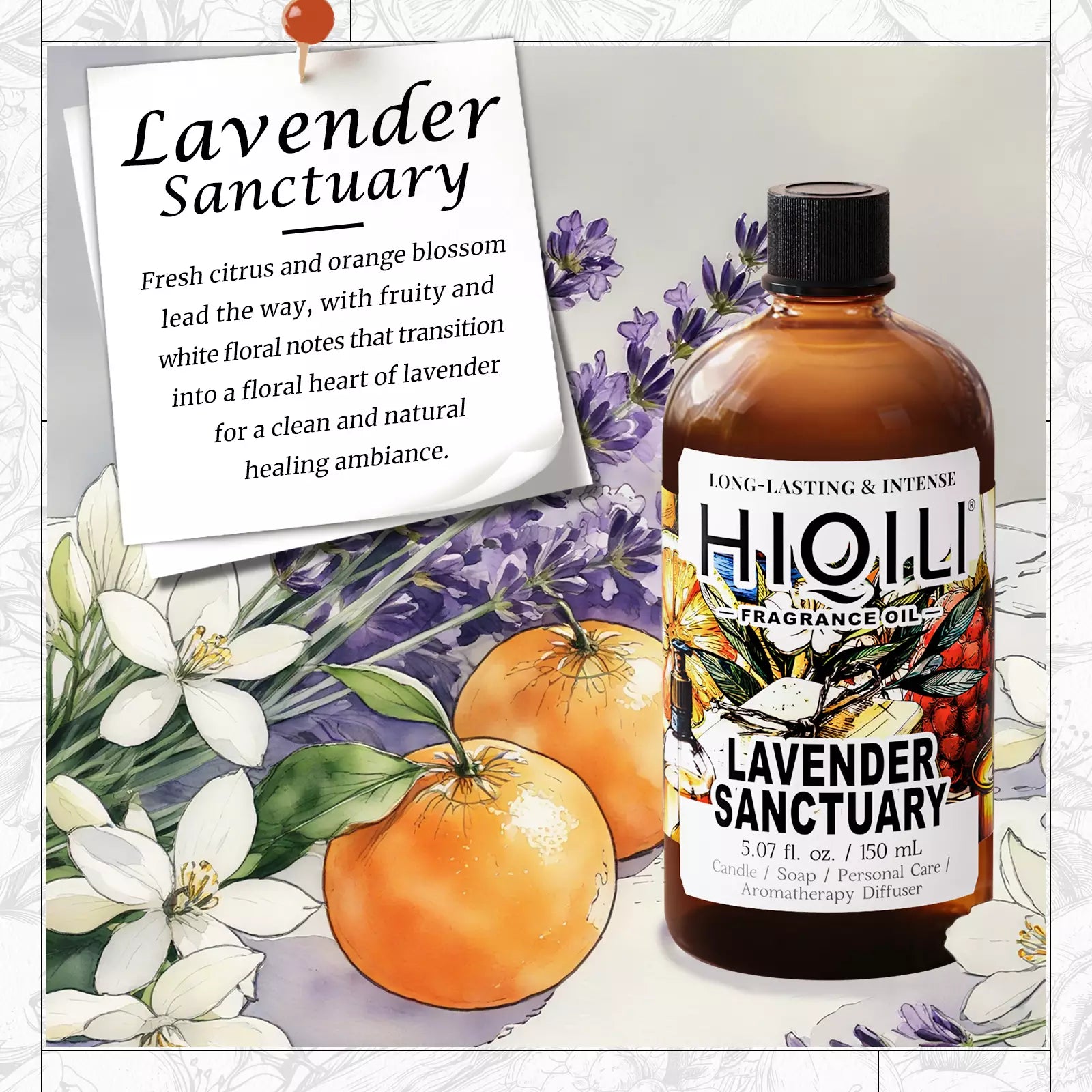 HIQILI Lavender Sanctuary Fragrance Oil