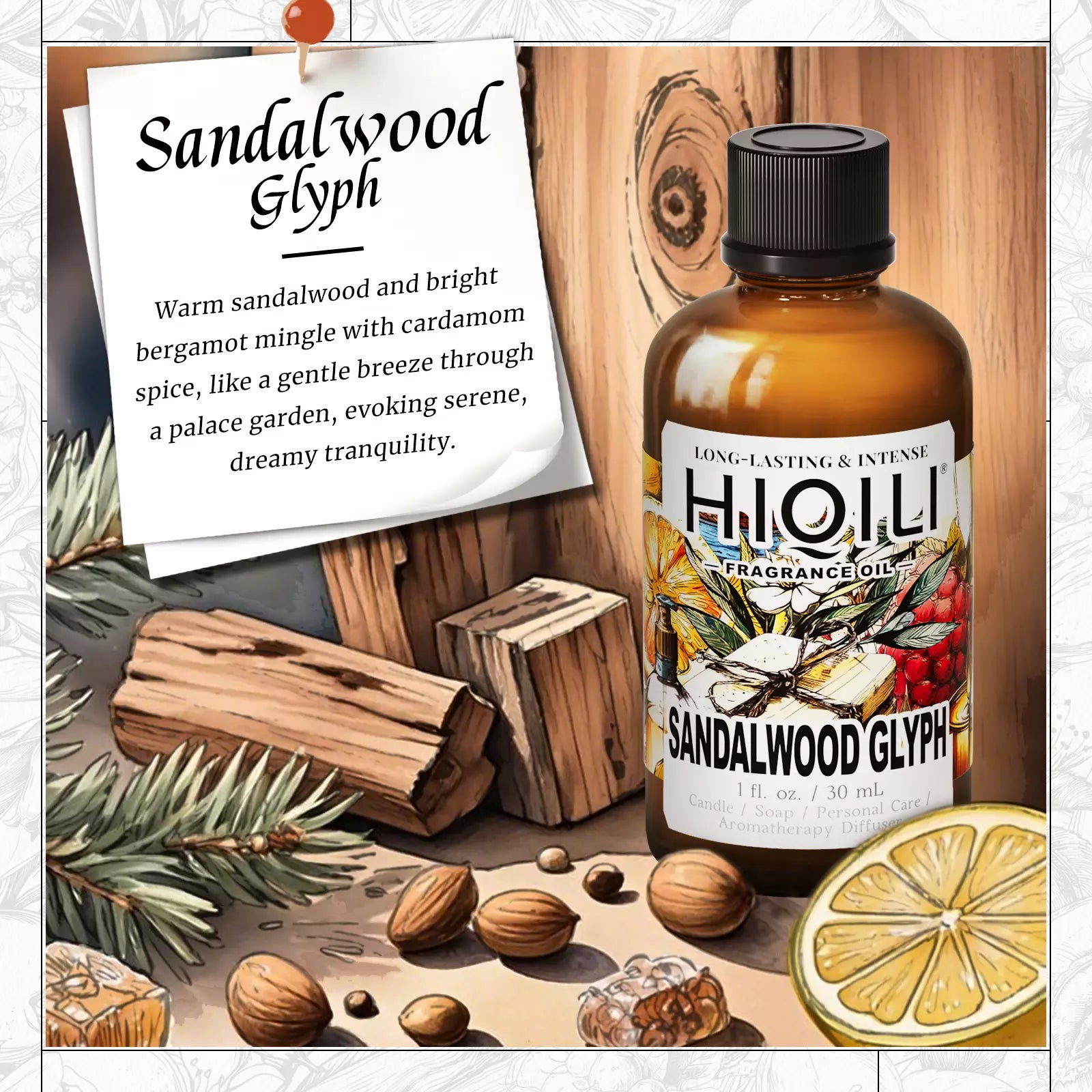 Sandalwood Glyph Fragrance Oil