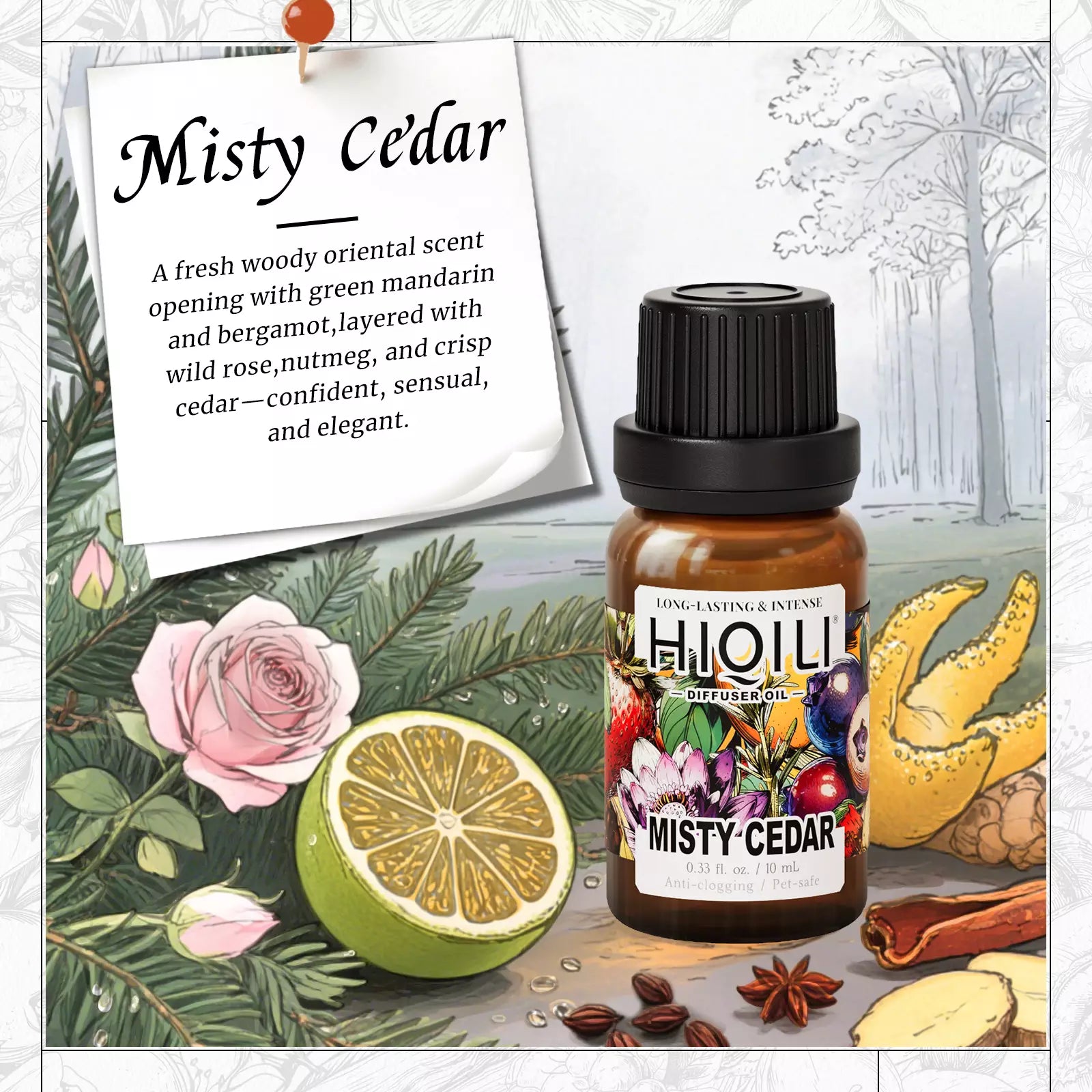 Misty Cedar Diffuser Oil