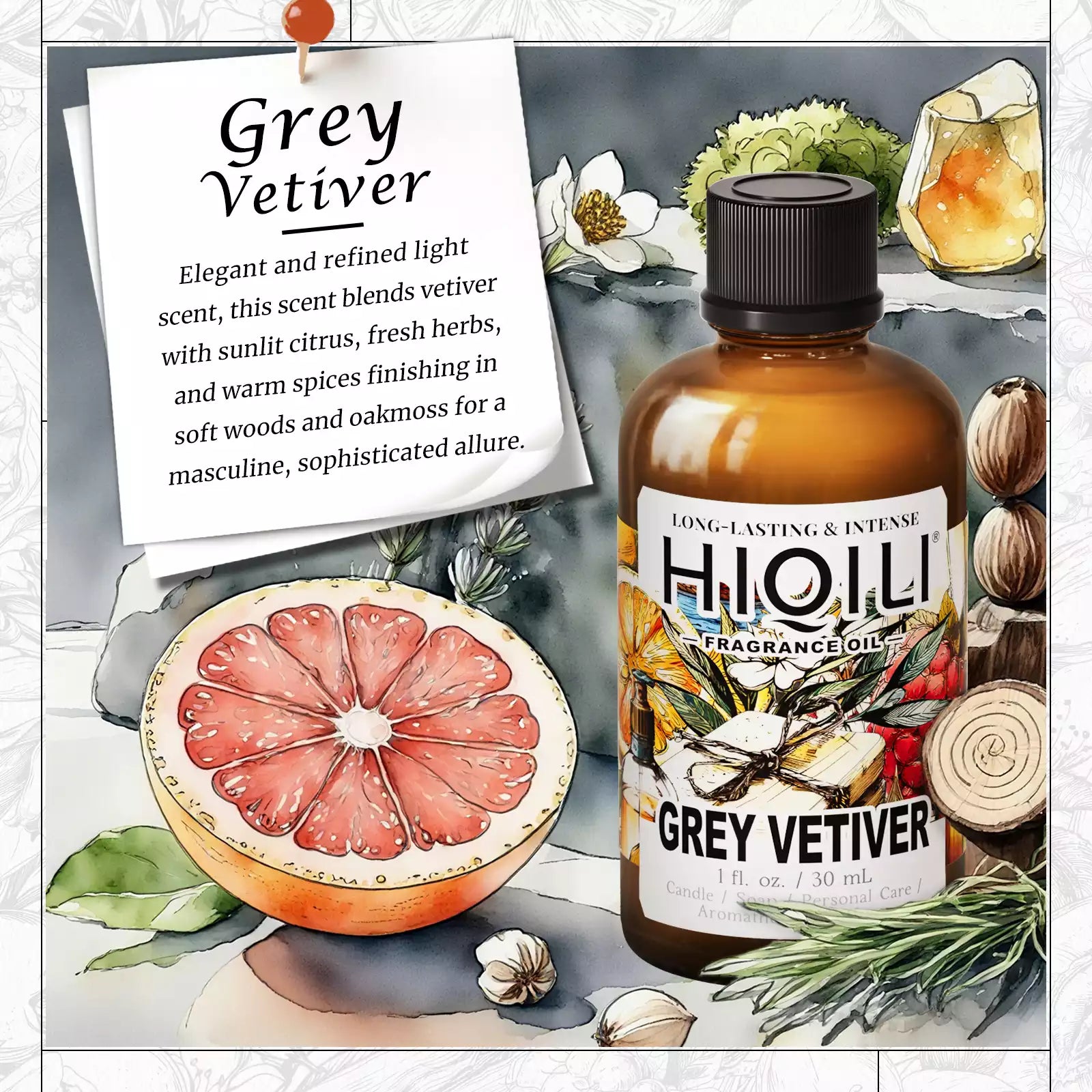 Grey Vetiver Fragrance Oil