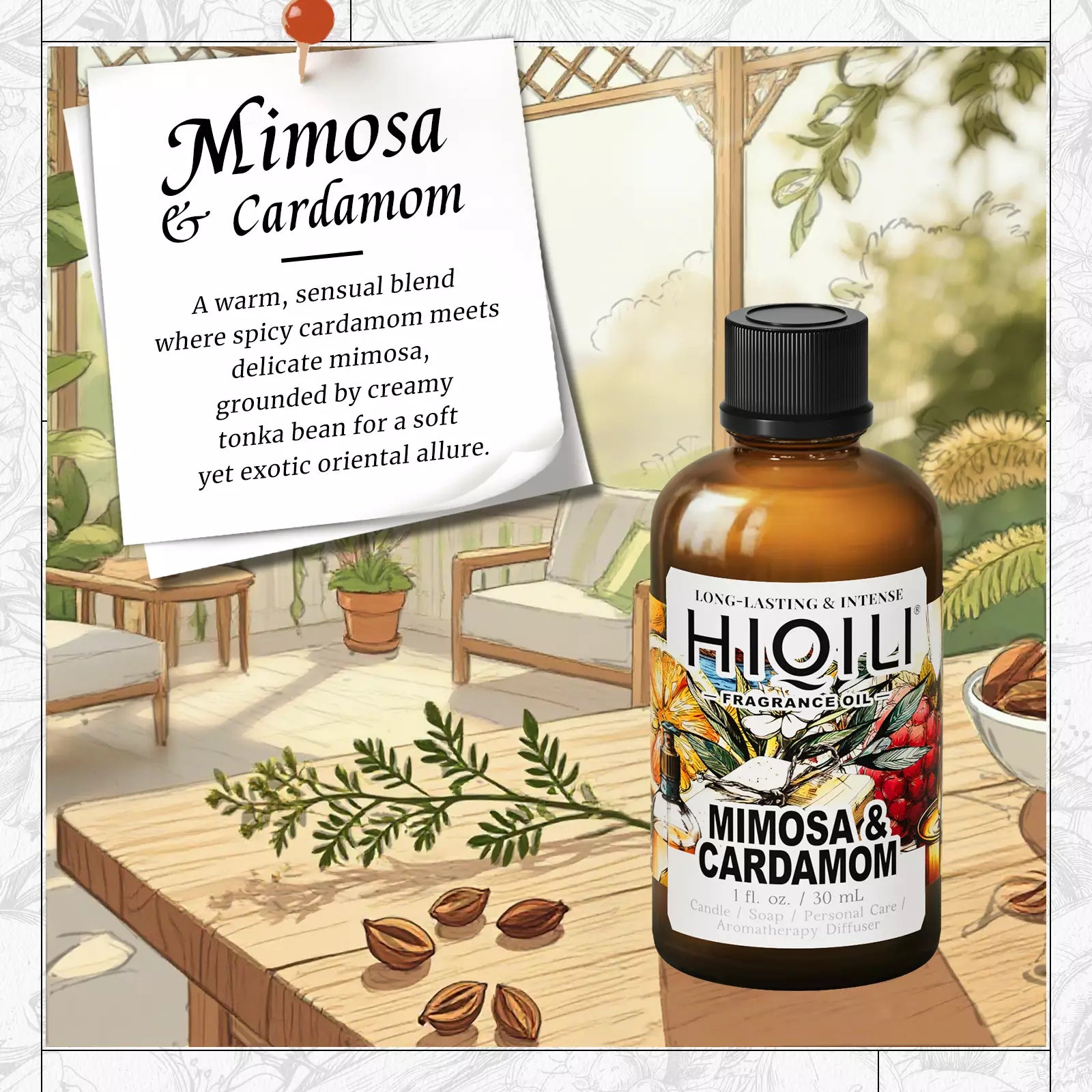 Mimosa & Cardamom Fragrance Oil