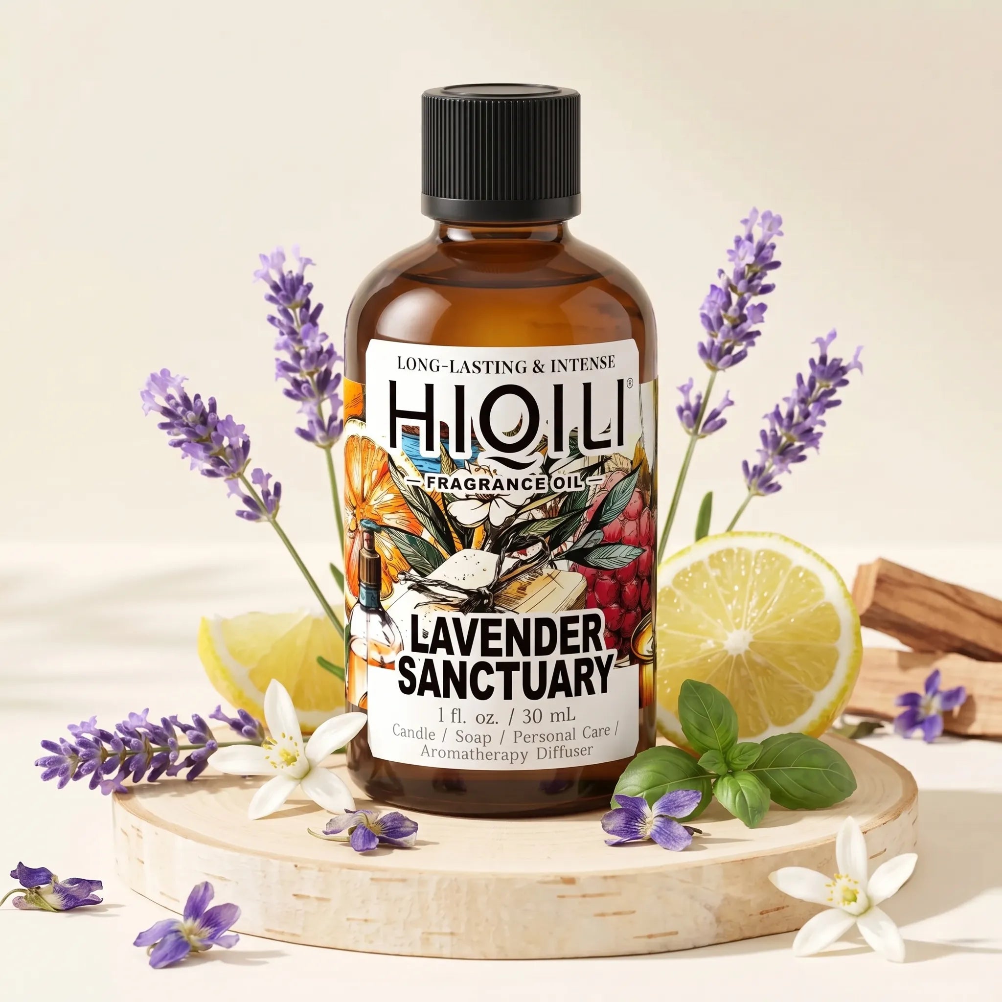 Lavender Sanctuary Oil — Calming Floral Blend | HIQILI