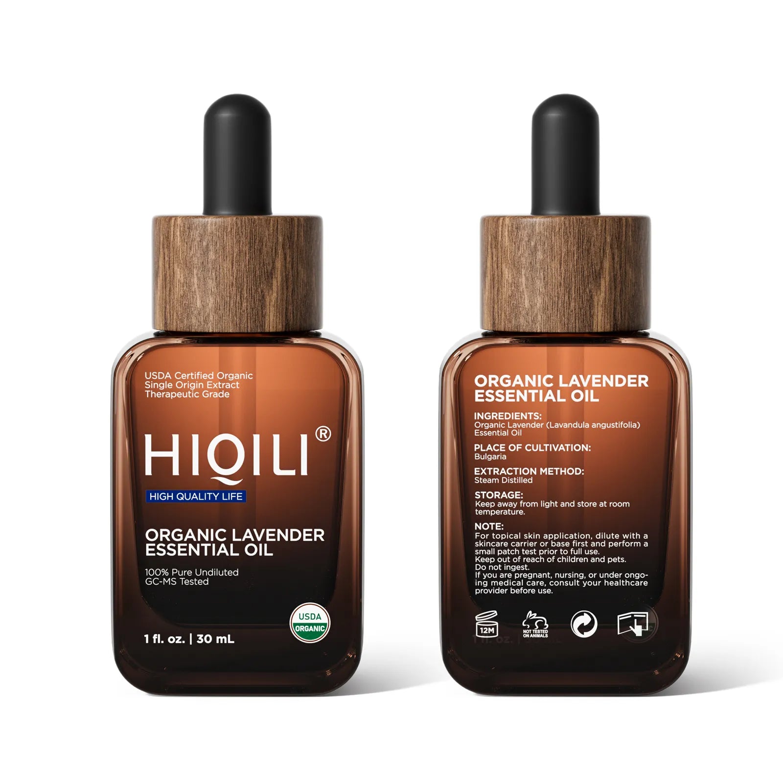 HIQILI 100% Pure Organic Lavender Essential Oil