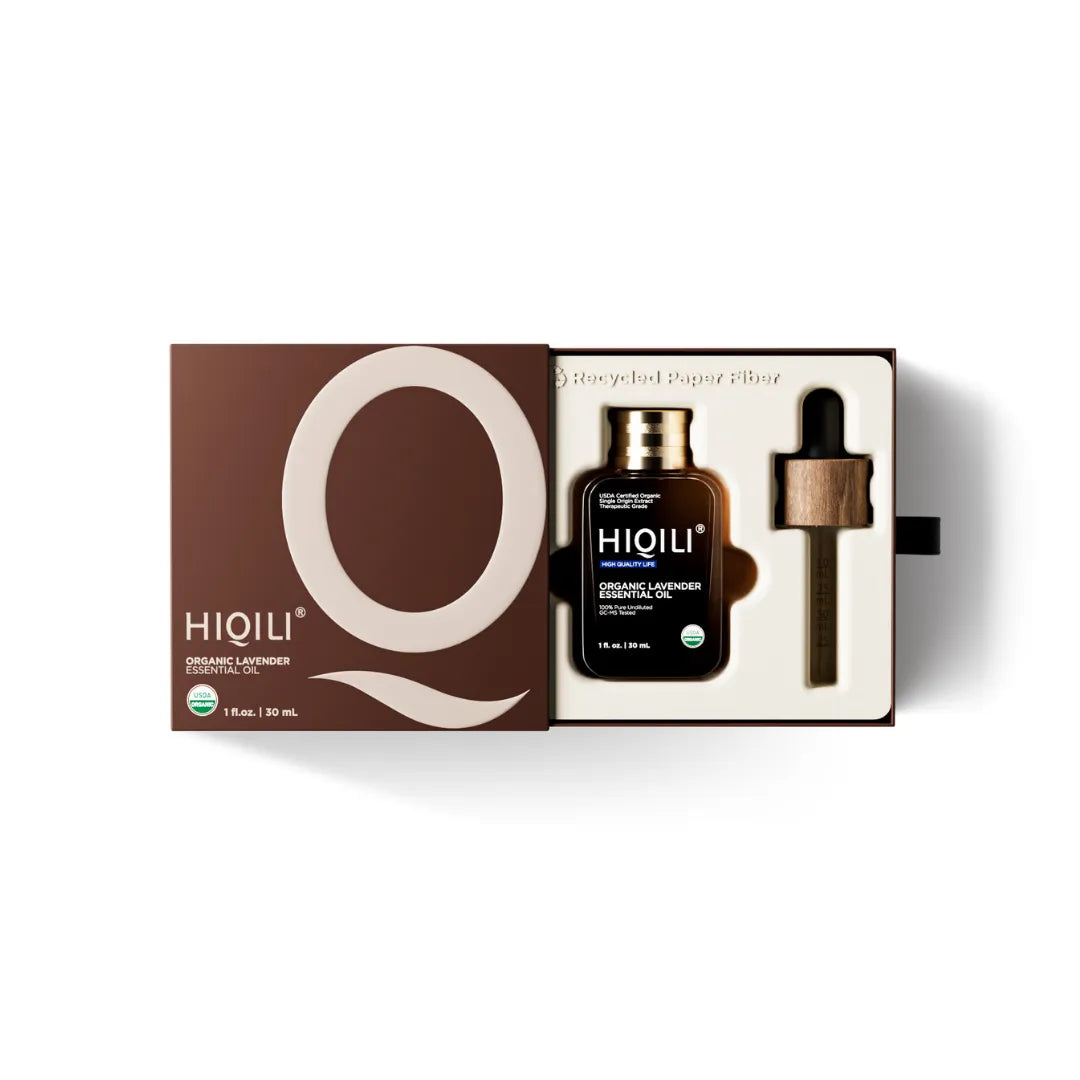HIQILI 100% Pure Organic Lavender Essential Oil