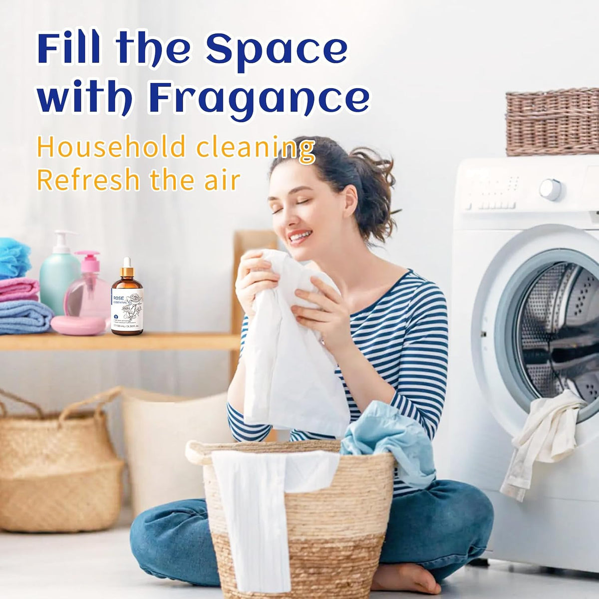 Rose Essential Oil – Rich Floral Aroma for Diffusers & DIY