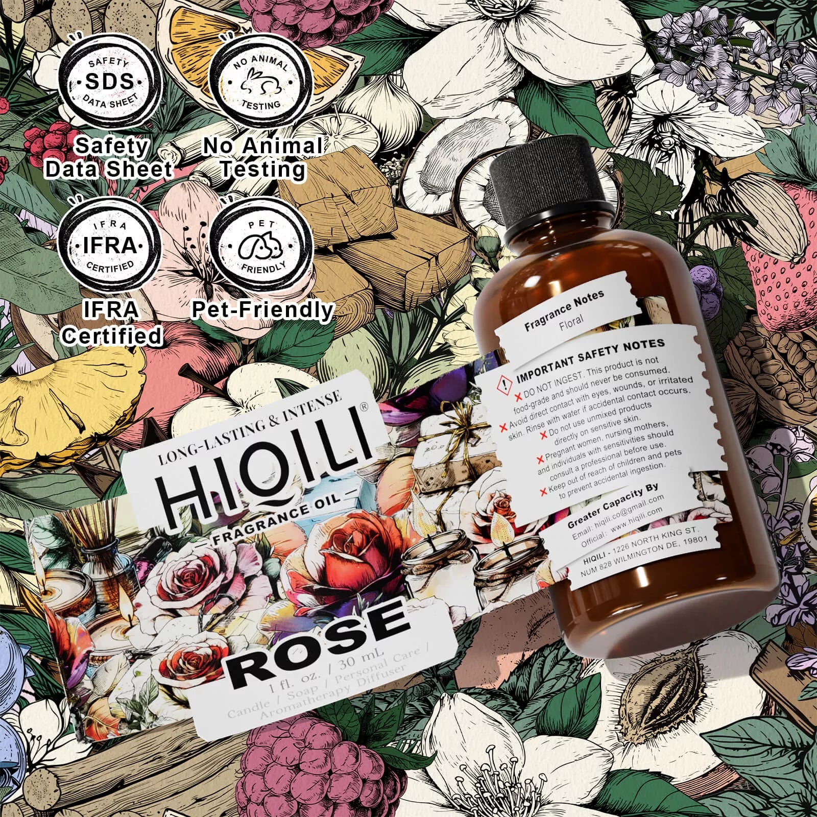 HIQILI Rose Fragrance Oil