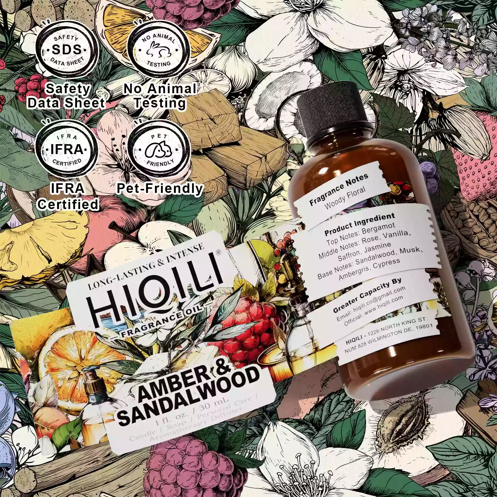 Amber & Sandalwood Fragrance Oil