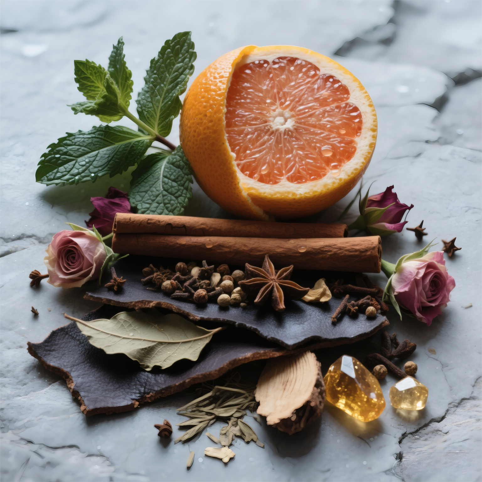 HIQILI flowing gold fragrance oil scent composition