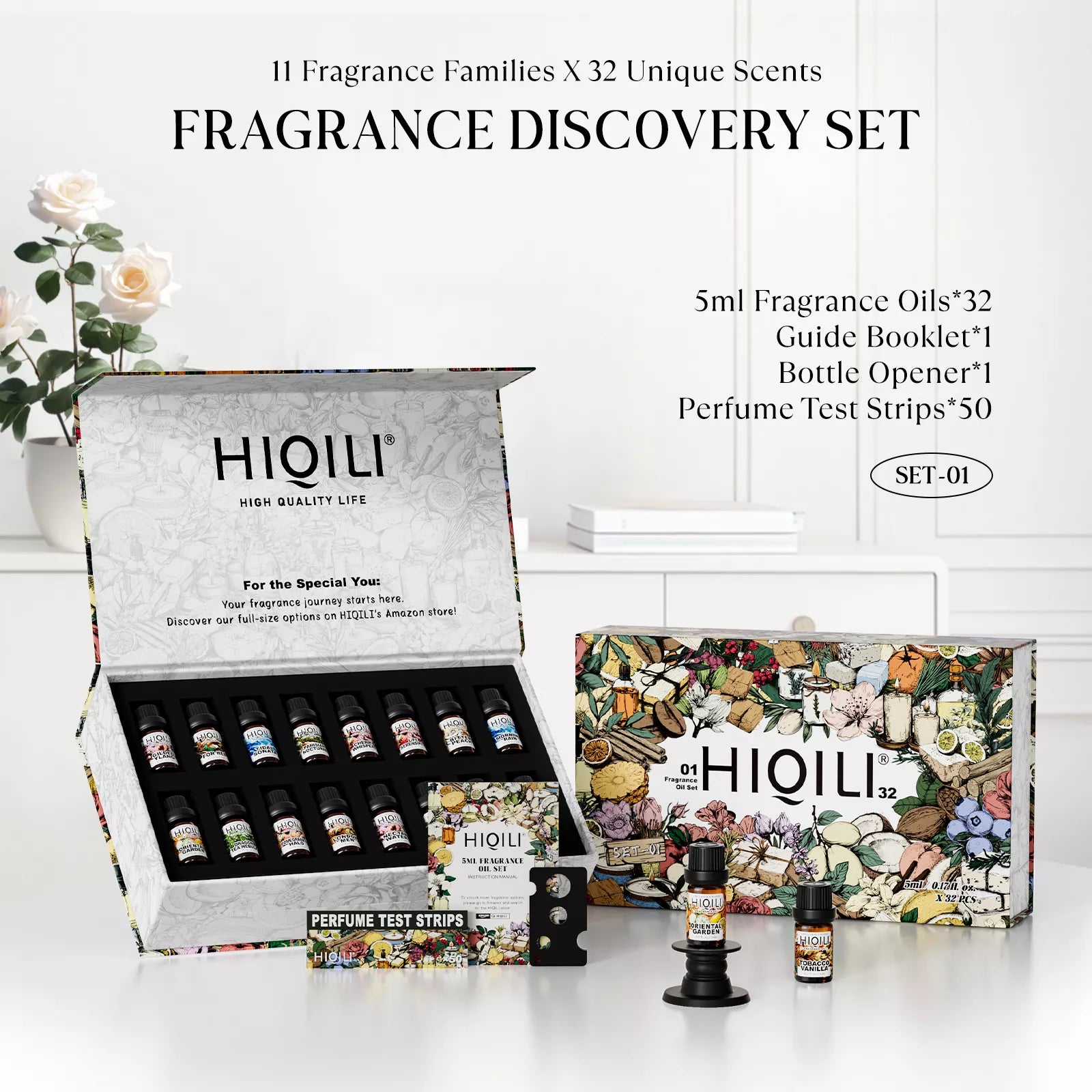 The Olfactory Library: 32pcs Fragrance Discovery Set
