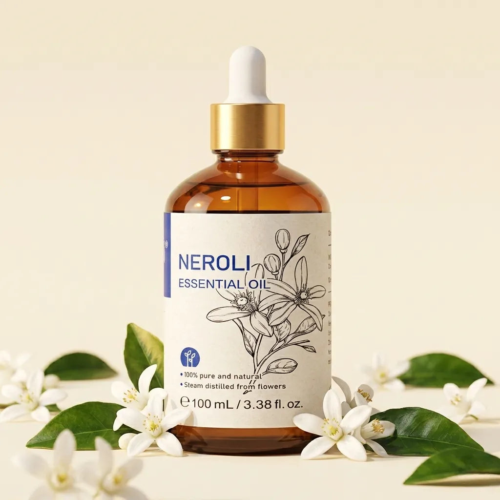 Neroli Essential Oil - 100% Pure & Therapeutic Grade | HIQILI