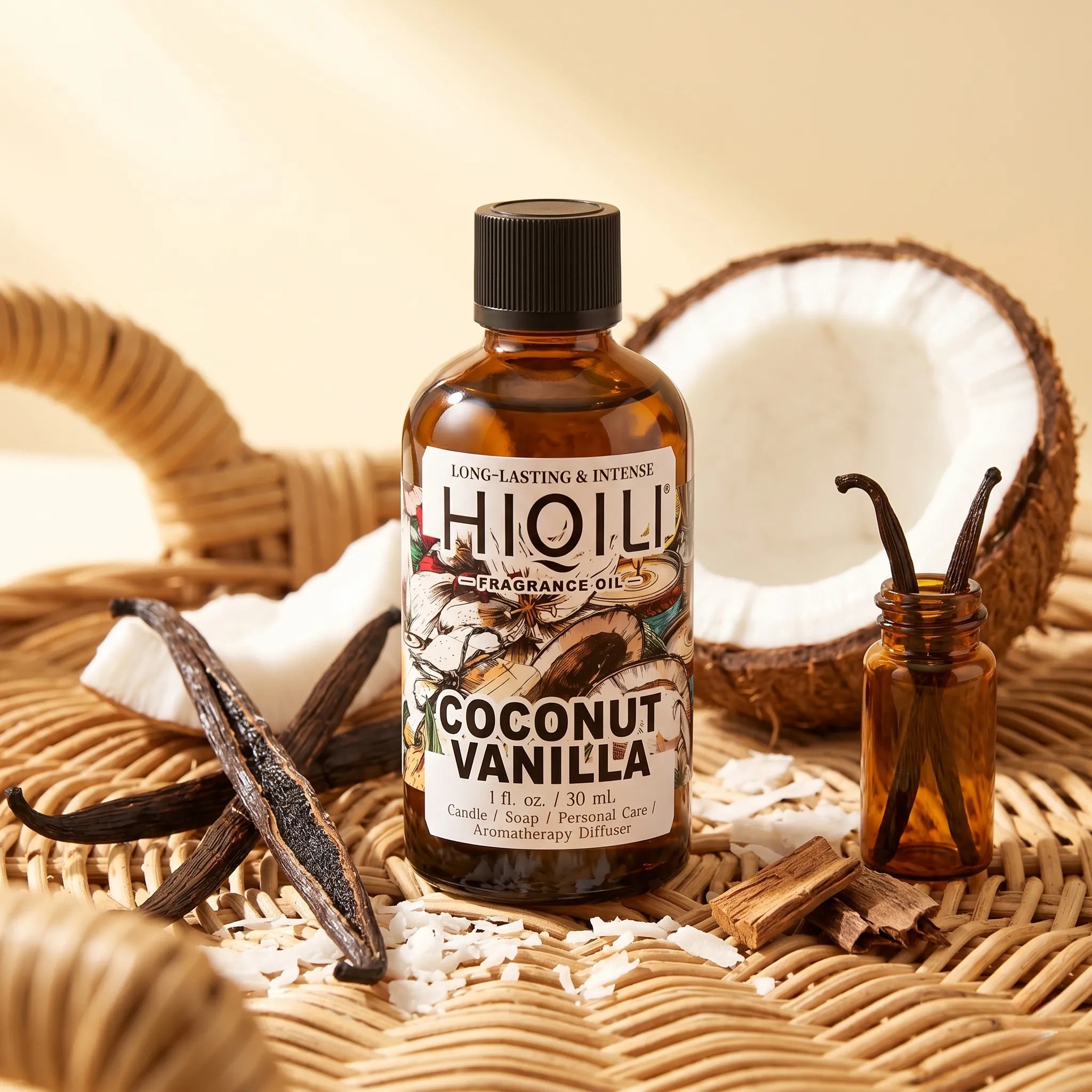 Coconut Vanilla Fragrance Oil | Sweet Tropical Scent by HIQILI