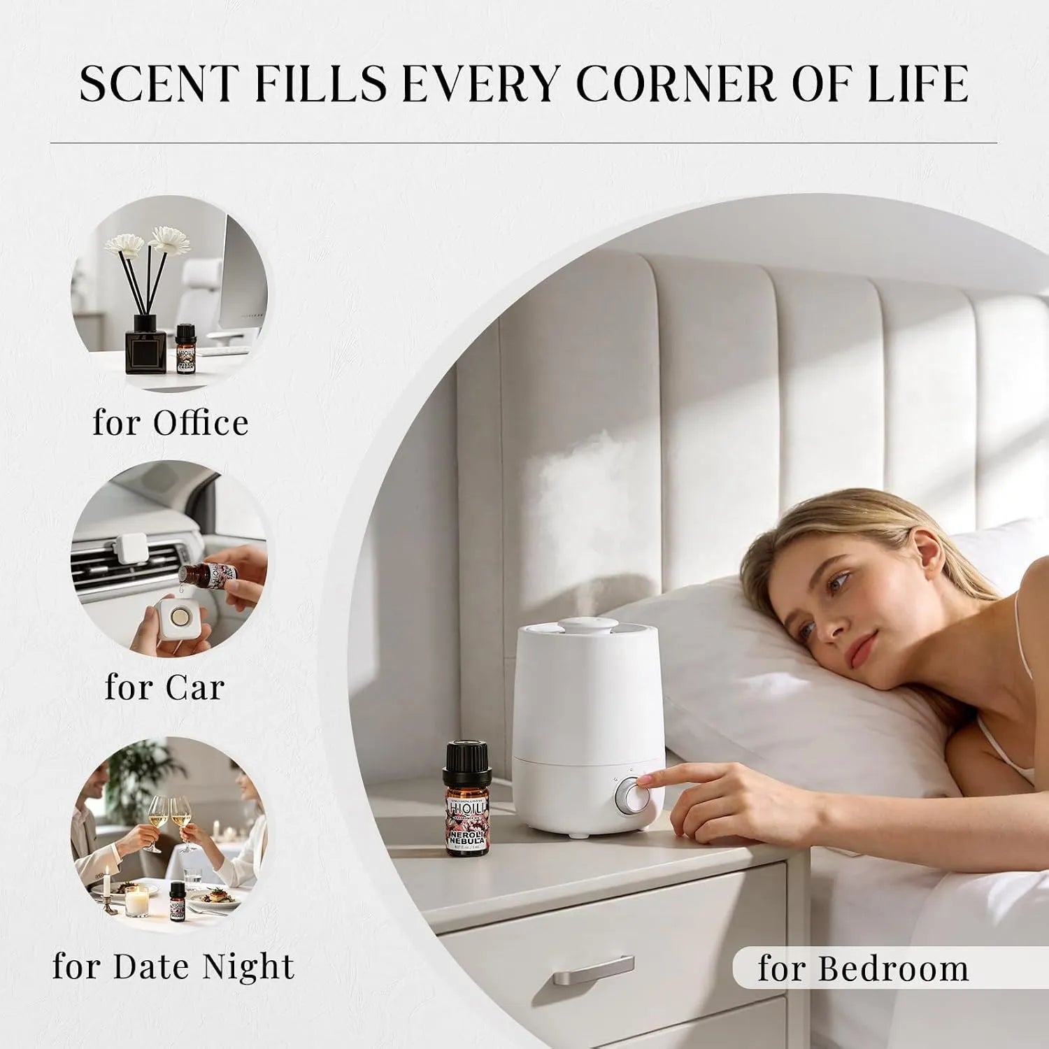 HIQILI fragrance oils for bedroom, office, car, and home fragrance use