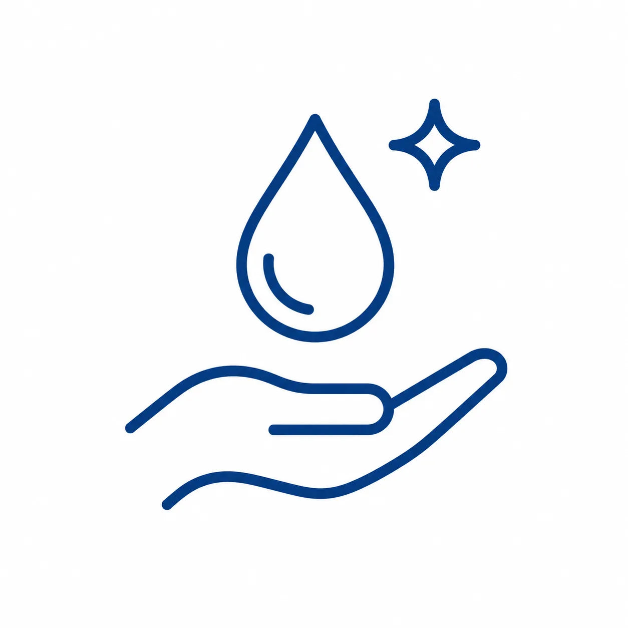 Essential oil drop above an open hand representing massage blends and DIY uses