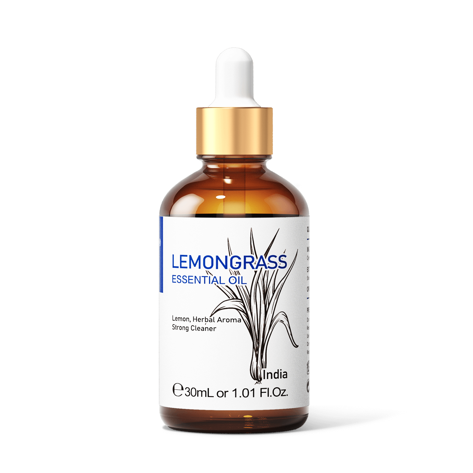 HIQILI Lemongrass Essential Oil 1.01 fl. oz. / 30 mL