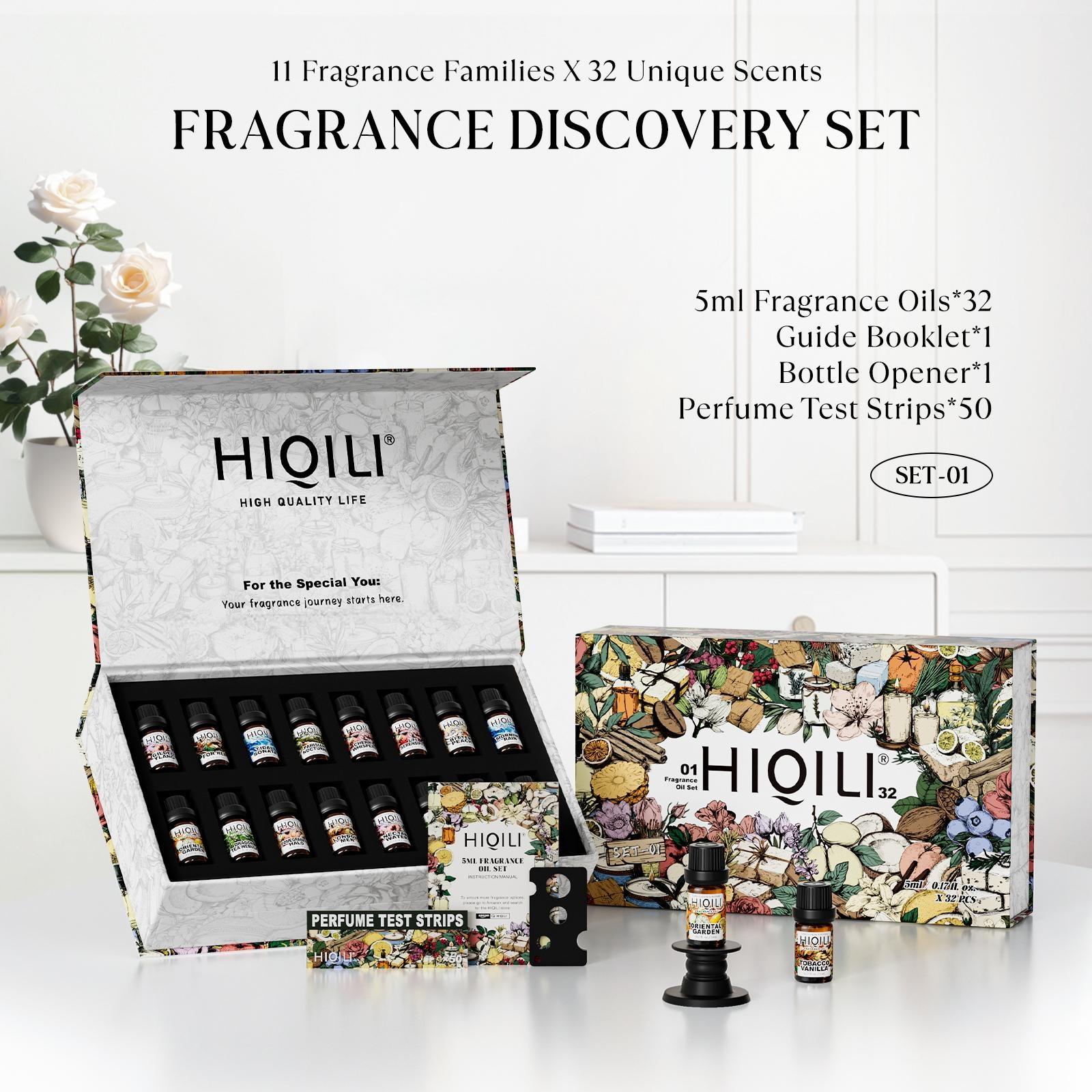 HIQILI 32-Piece Fragrance Lab | Premium Oils for DIY Candles