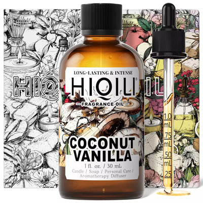 HIQILI Coconut Vanilla Fragrance Oil 1.01 fl. oz. / 30 mL