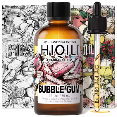 HIQILI Bubble Gum Fragrance Oil 1.01 fl. oz. / 30 mL