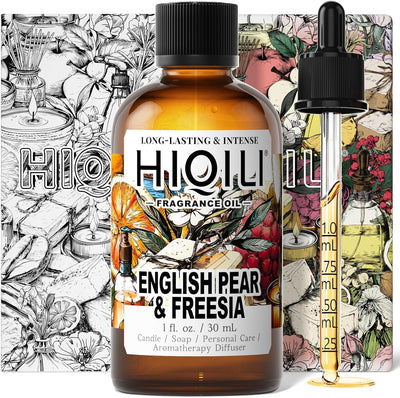 HIQILI English Pear & Freesia Fragrance Oil 1.01 fl. oz. / 30 mL
