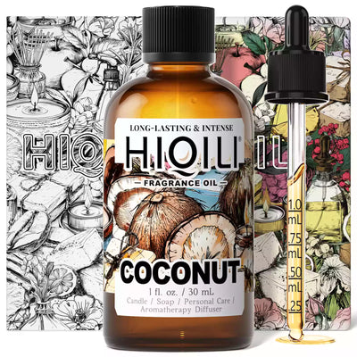 HIQILI Coconut Fragrance Oil 1.01 fl. oz. / 30 mL