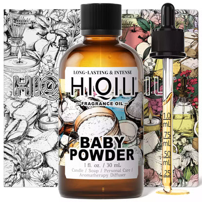 HIQILI Baby Powder Fragrance Oil 1.01 fl. oz. / 30 mL