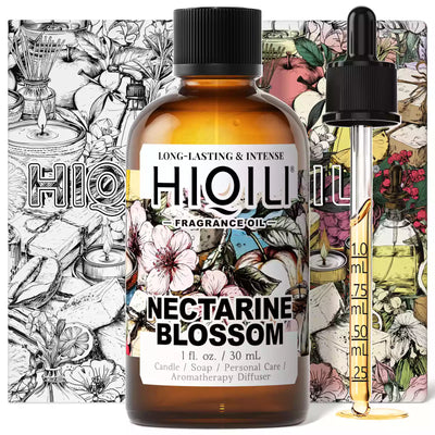 HIQILI Nectarine Blossom Fragrance Oil 1.01 fl. oz. / 30 mL
