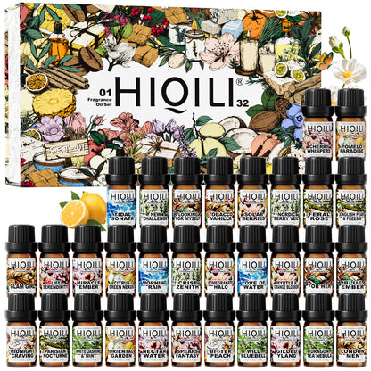The Olfactory Library: 32pcs Premium Fragrance Oil Set