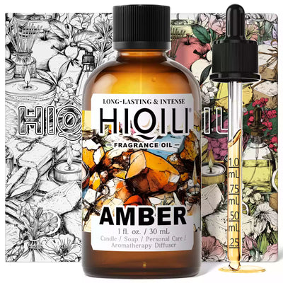 HIQILI Amber Fragrance Oil 1.01 fl. oz. / 30 mL