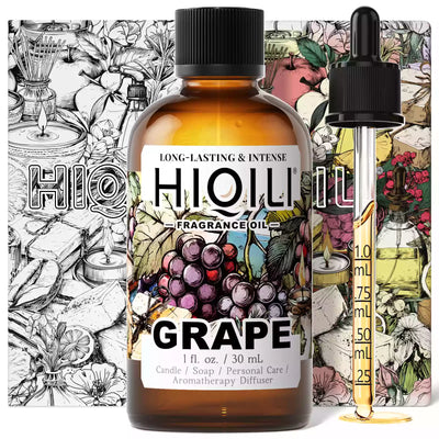 HIQILI Grape Fragrance Oil 1.01 fl. oz. / 30 mL