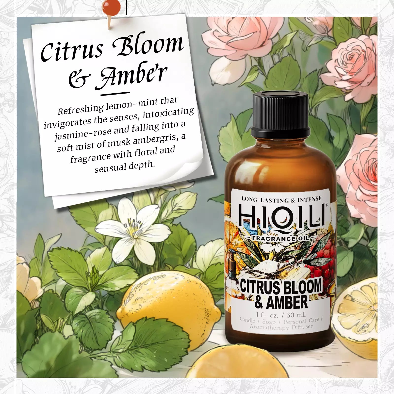 Citrus Bloom & Amber Fragrance Oil