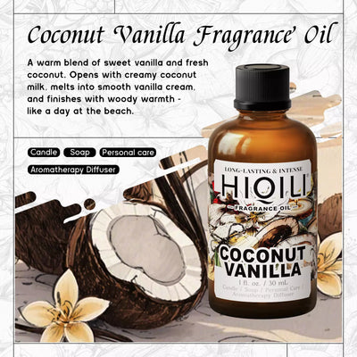 HIQILI Coconut Vanilla Fragrance Oil