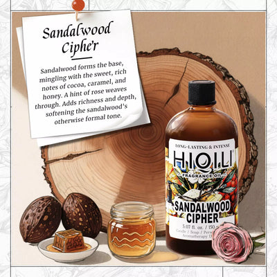 HIQILI Sandalwood Cipher Fragrance Oil