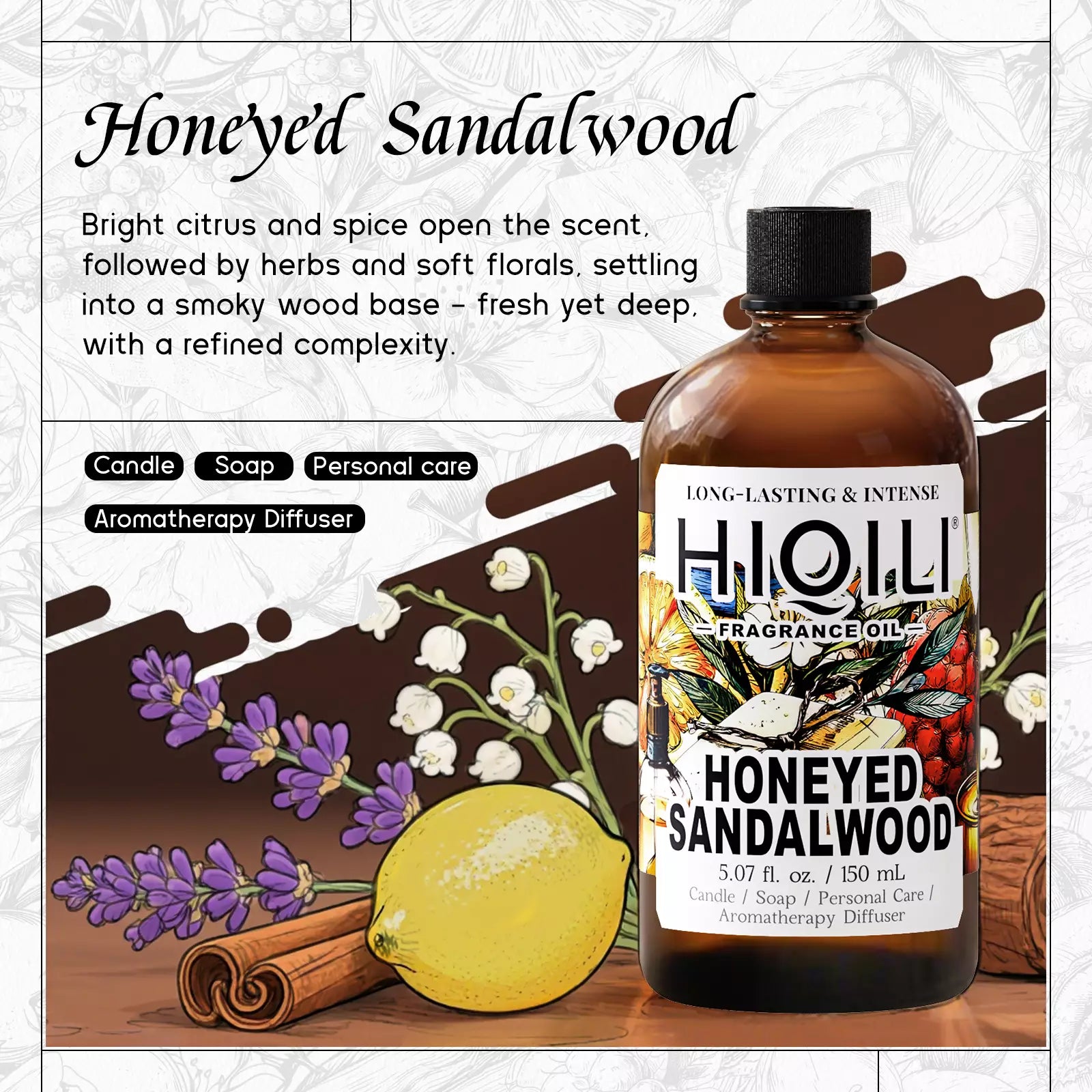 Honeyed Sandalwood Fragrance Oil