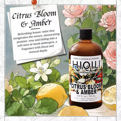 HIQILI Citrus Bloom & Amber Fragrance Oil