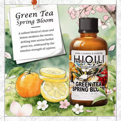 HIQILI Green Tea Spring Bloom Fragrance Oil