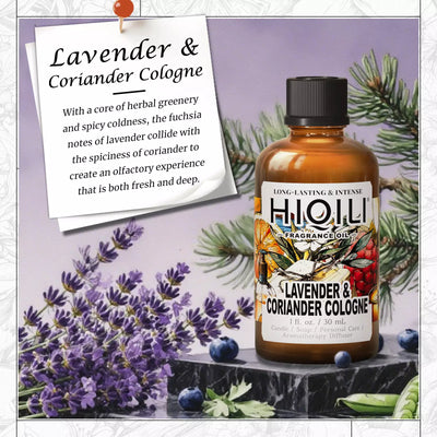 HIQILI Lavender & Coriander Cologne Fragrance Oil
