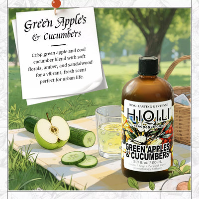HIQILI Green Apples & Cucumbers Fragrance Oil
