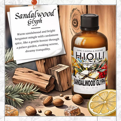 HIQILI Sandalwood Glyph Fragrance Oil