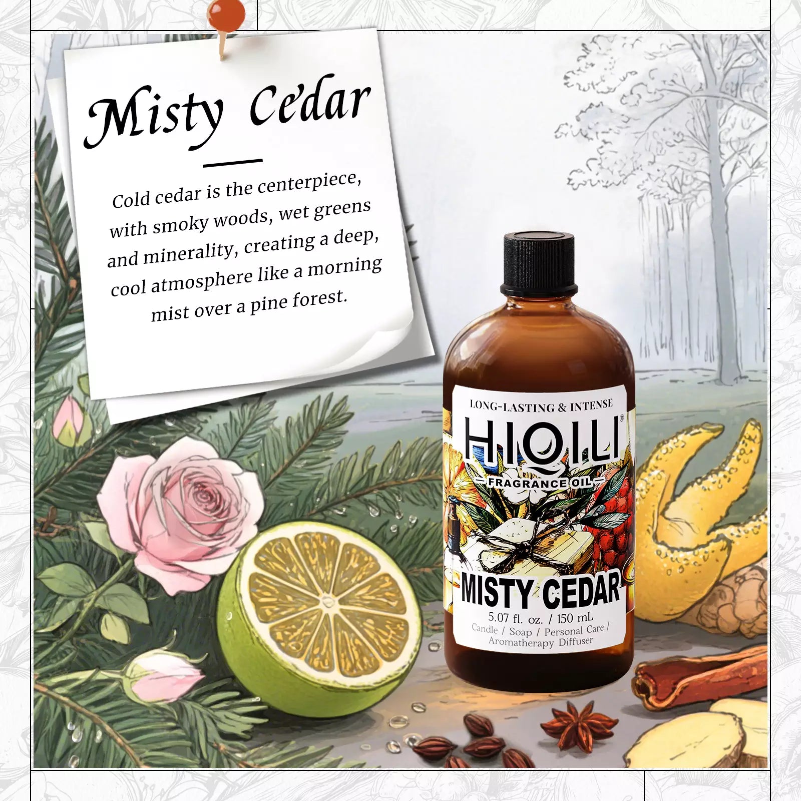 Misty Cedar Fragrance Oil