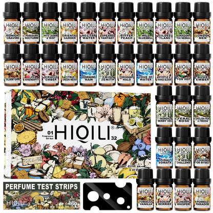 The Olfactory Library: 32pcs Premium Fragrance Oil Set