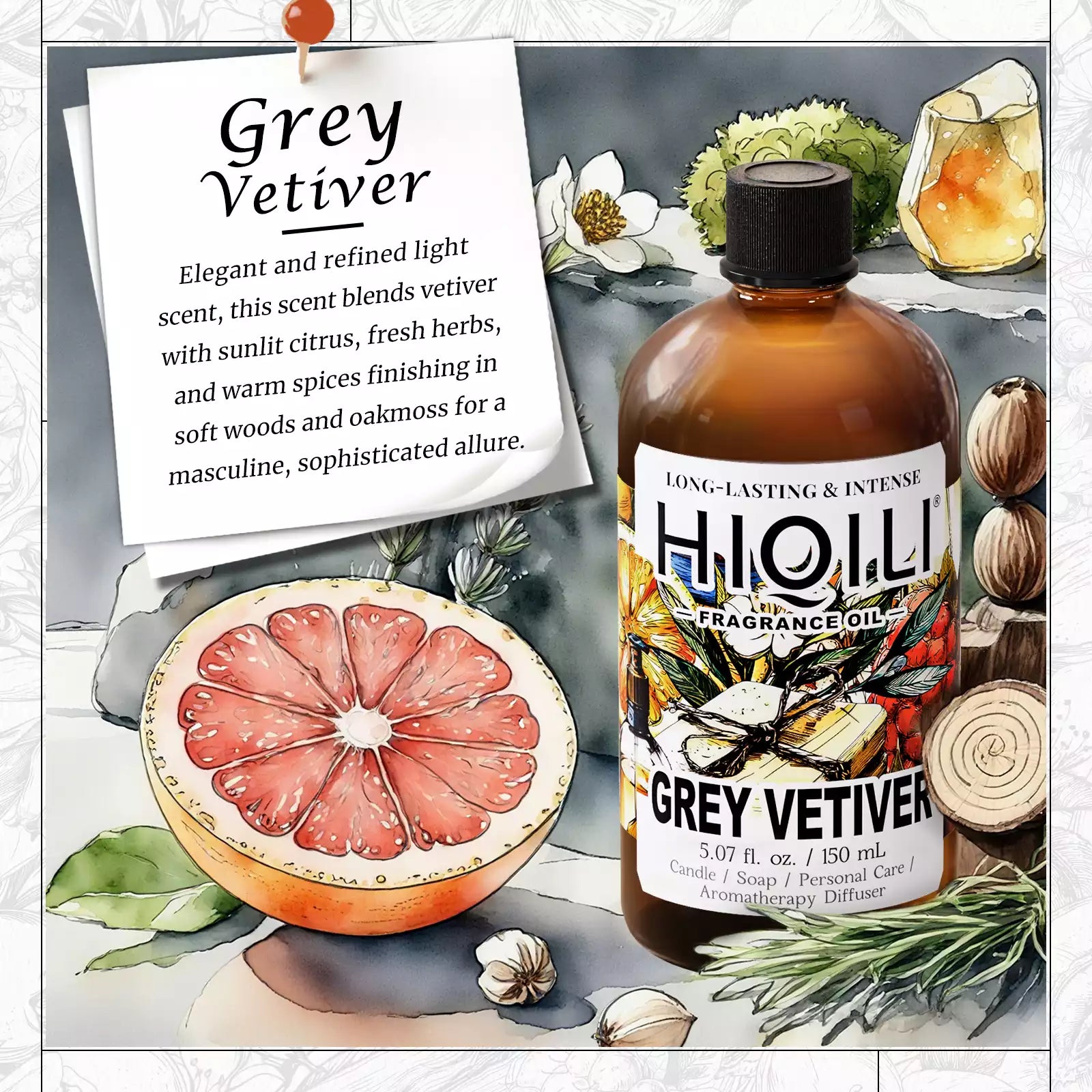 Grey Vetiver Fragrance Oil