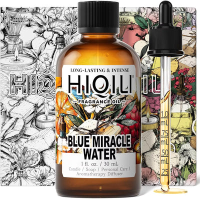 HIQILI Blue Miracle Water Fragrance Oil 1.01 fl. oz. / 30 mL